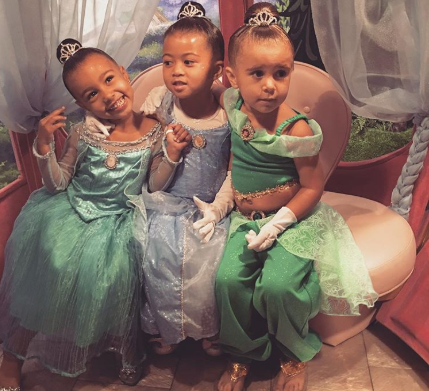 North West and Penelope Disick Princess Makeovers, North West and Penelope Disick