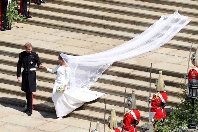 Meghan Markle's Givnechy Bridal Gown 