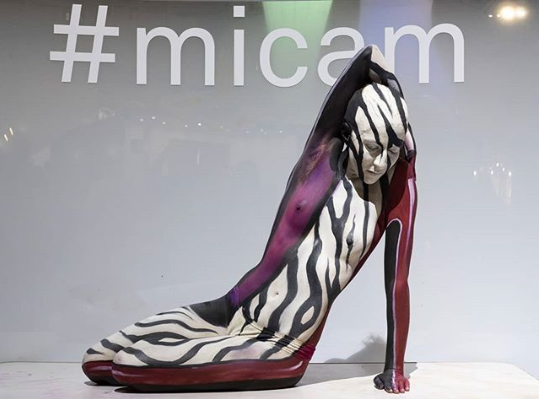 Shoe illusion at MICAM footwear fair 