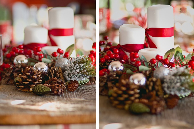 holiday dinner table setting