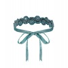 Gatsbylady London - Eliza Vintage Inspired Hand Embellished Flapper Headband - Teal, AED99