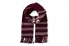 Burgundy check scarf