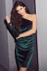  Lipsy - One Shoulder Velvet Sequin Dress