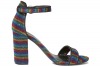 Multi Coloured Shimmy Heeled Sandals