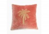 Embroidered Velvet Palm Tree Cushion
