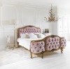 The Versailles Sacré Coeur Pink Velvet Bed