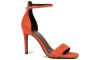 New Look Orange Suedette Square Toe Two Part Sandals
