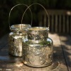 Mercury Glass Jar Lantern