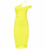 New Look Yellow Neon Asymmetric Strap Bodycon Dress