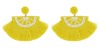 Accessorize Lemon Fringe Statement Earrings