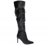 Wallis Black Leather Slouched Knee High Boots, £69/AED311.45