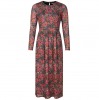 Oliver Bonas Winter Blossom Printed Mesh Midi Dress