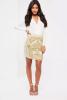 Missguided - White Embellished Sequin and Pearl Mini Skirt