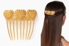 VALÉRE Gold Sacred Heart Hair Comb