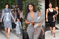 kim k north west matching outfits