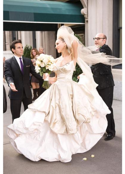 Carrie bradshaw outlet civil wedding dress