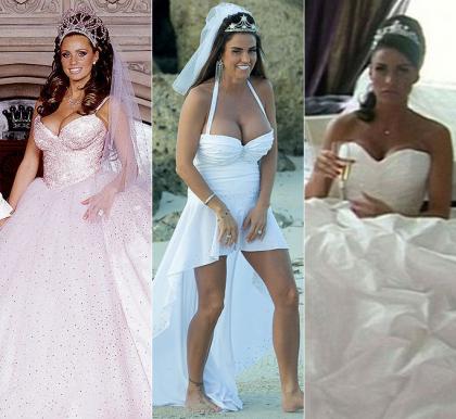 10 Celebrity Wedding Dress Disasters ewmoda