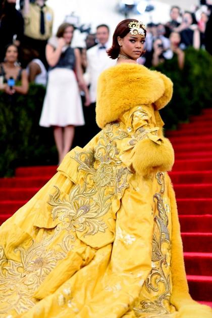 Rihanna Wore a Beauty and the Beast Yellow Gown Again