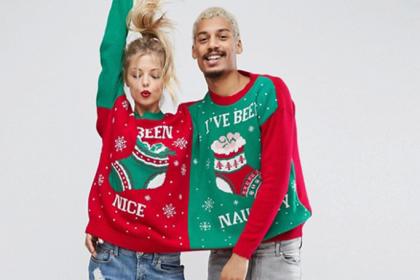 conjoined christmas jumper