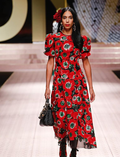 D&G goes floral at Milan fashion week, Milan fashion week