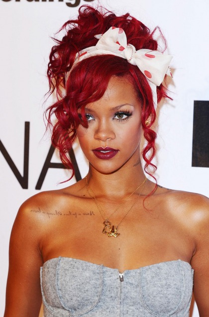 Rihannas Red Hair Beauty Style 2010 Her Redhead Phase