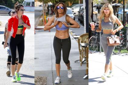 Pictures of Celebrities Exercising