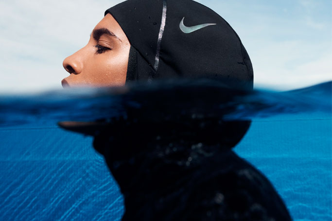 Nike's New Modest Swimwear Collection with Waterproof Hijabs